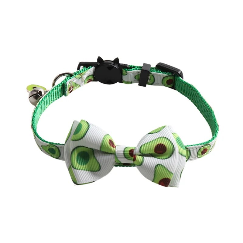 Fruit Cat Collar with Pendant Safety Buckle and Adjustable