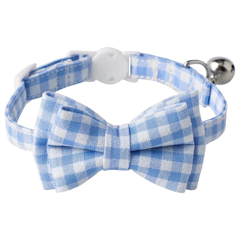 Candy Plaid Collars with Bell