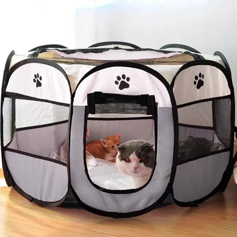 Portable, Foldable Pet Tent. Easy To Use, Suitable for Indoors and Outdoors.