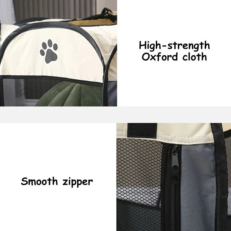 Portable, Foldable Pet Tent. Easy To Use, Suitable for Indoors and Outdoors.